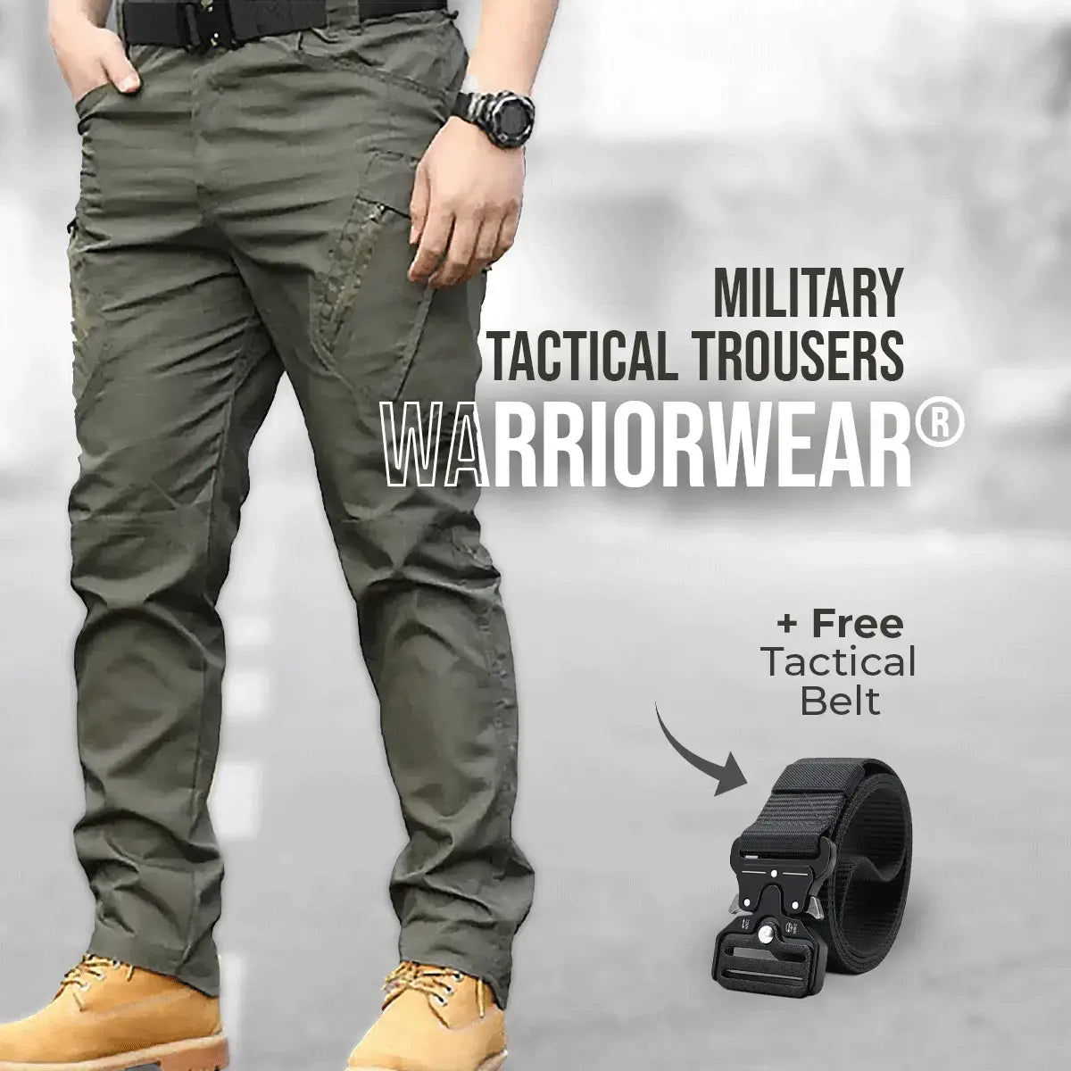 Military Tactical Trousers WarriorWear® (+ Free Tactical Belt)