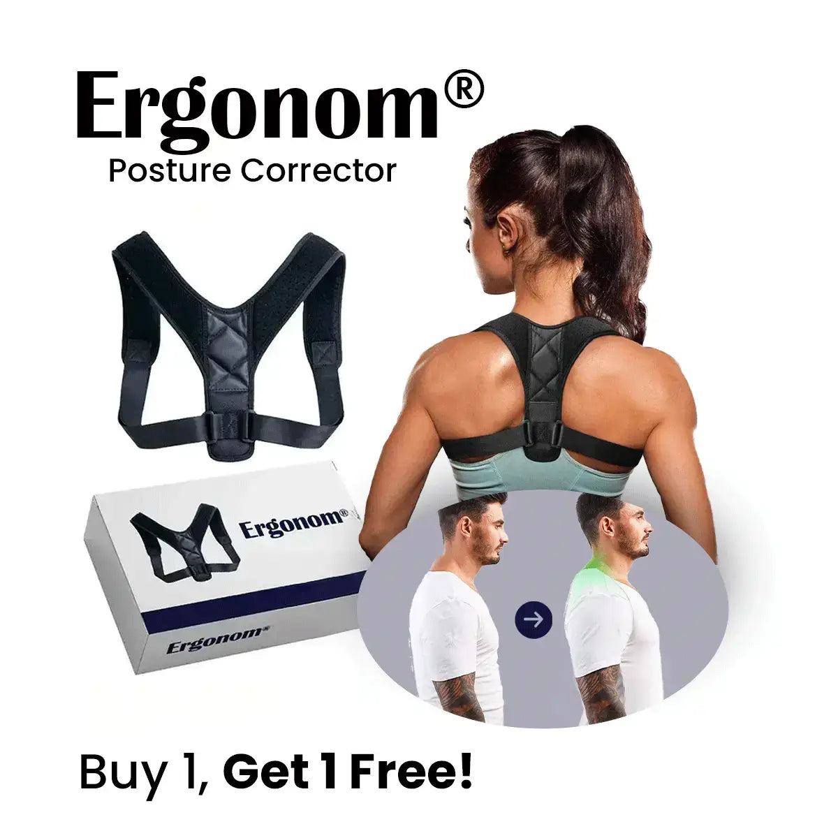 Ergonom® Posture Corrector (Buy 1, Get 1 Free)