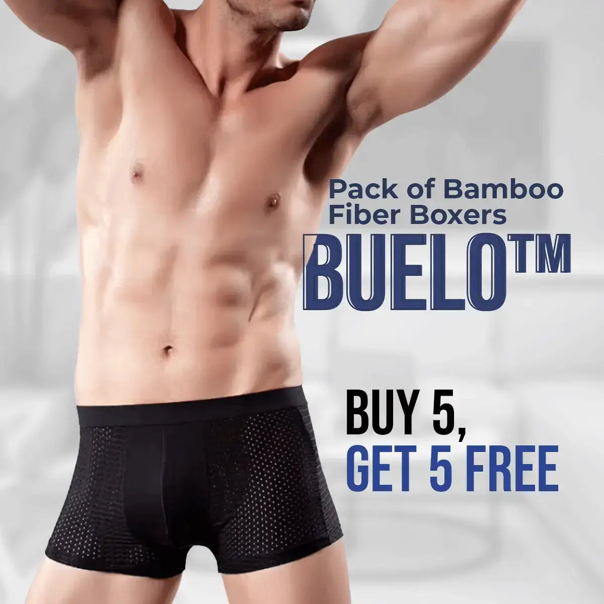 Buelo™ Bamboo Fiber Boxer Pack (Buy 5, Get 5 Free)