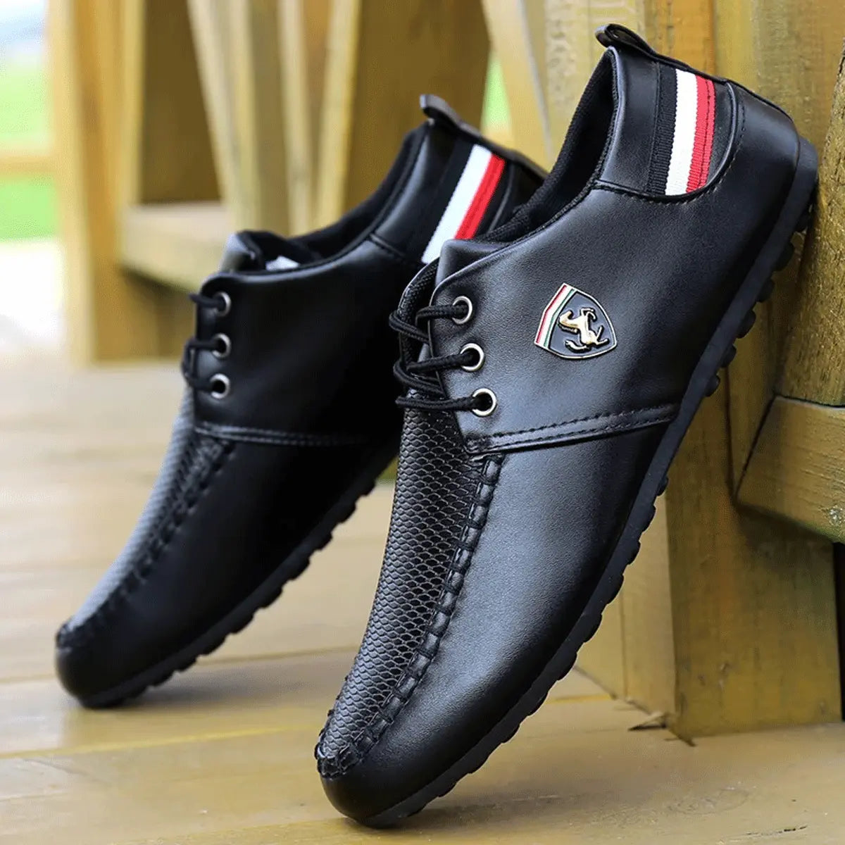 Men’s Leather Loafers Ferrari® + Exclusive Gift