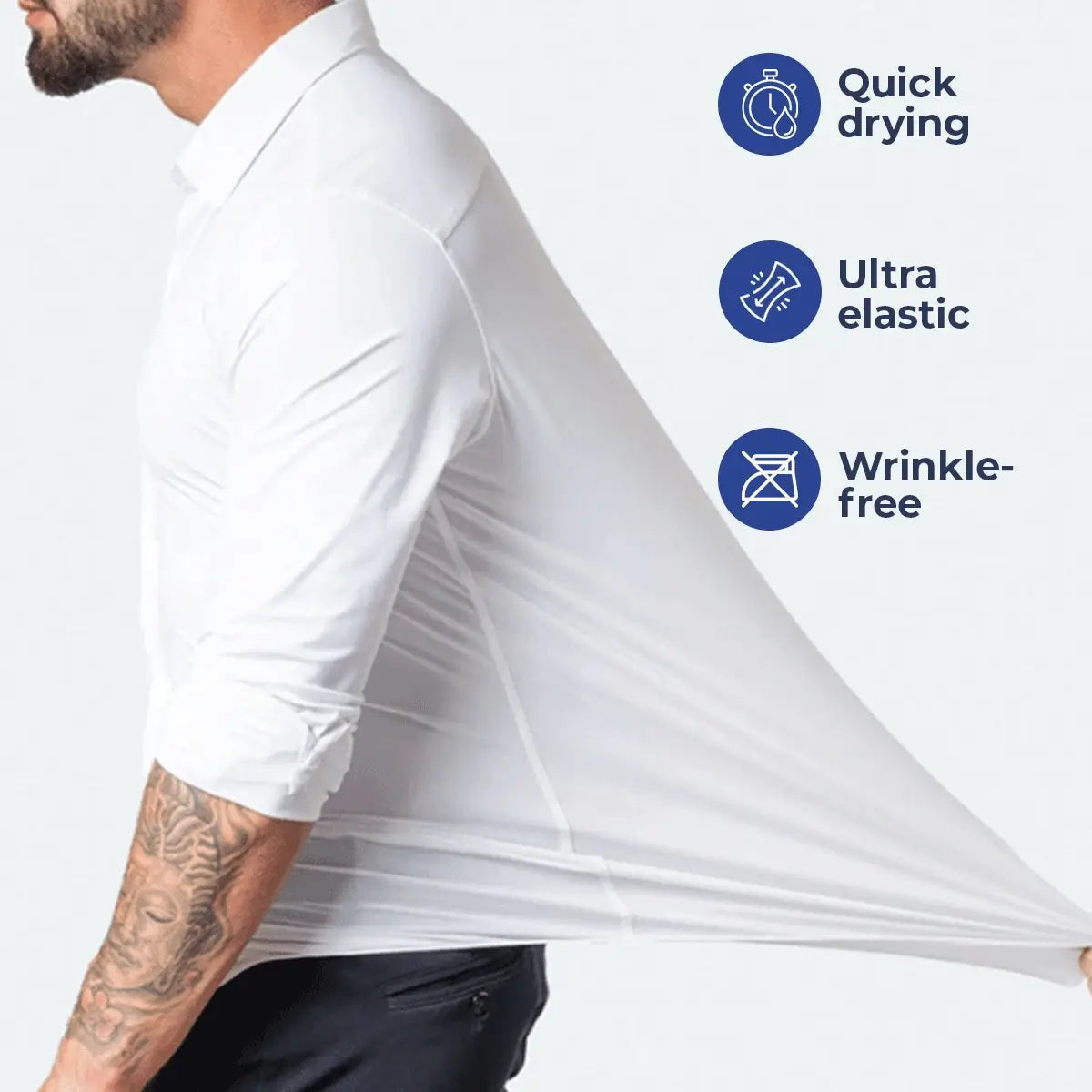 UltraTech™ Slim Fit Men's Dress Shirt (Buy 1, Get 1 Free)