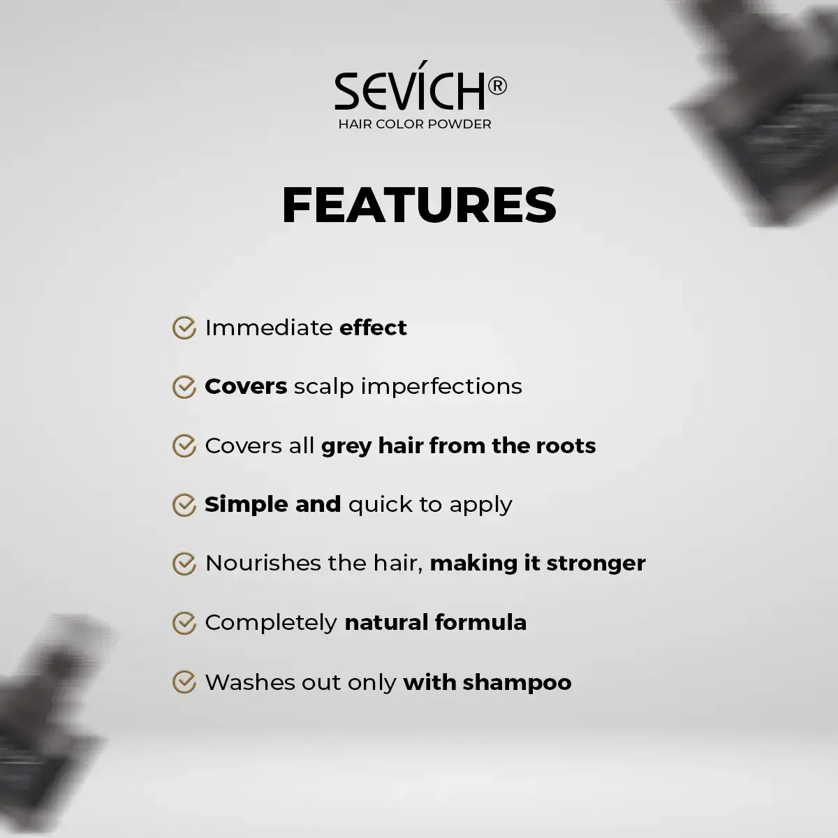 Sevích® Hair Color Powder - Covers All Gray Hairs (Buy 1, Get 1 Free)